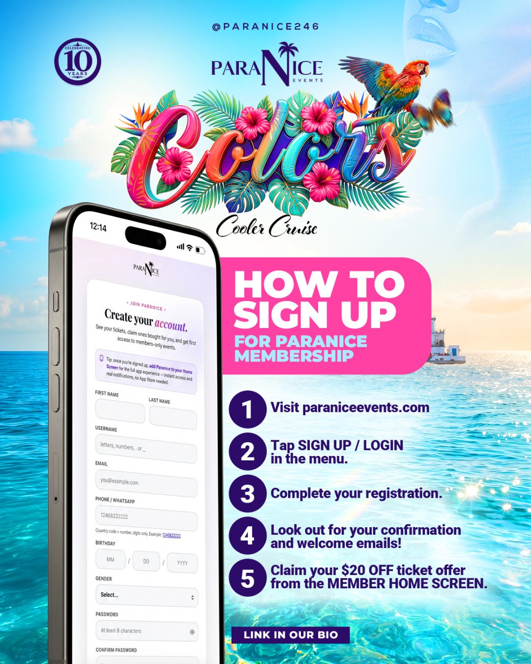 Colors Cooler Boat Ride flyer