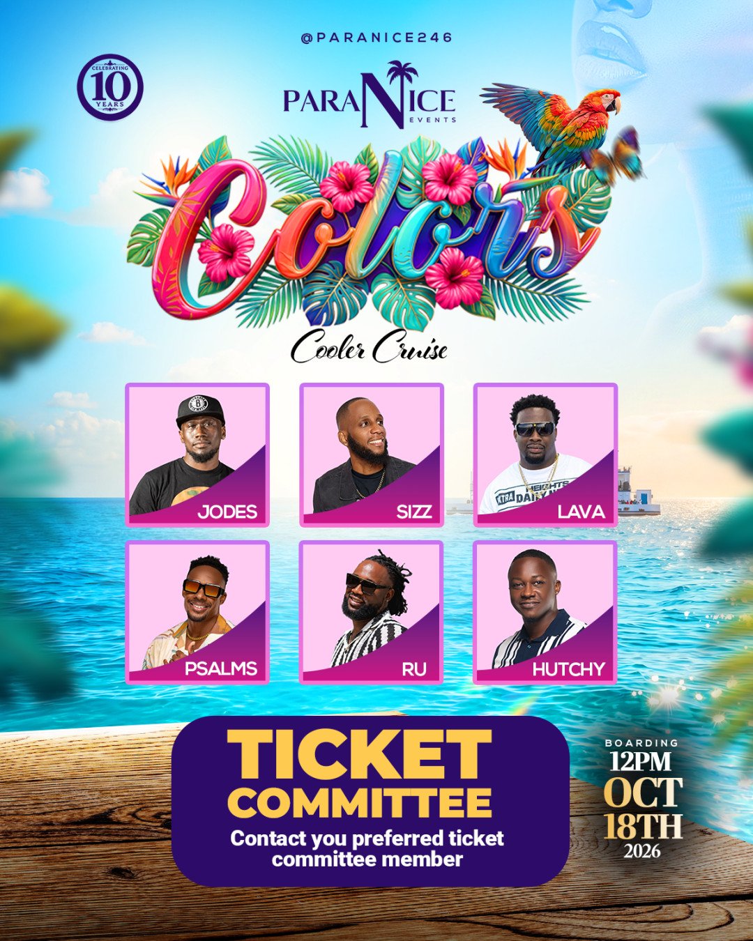 Colors Cooler Boat Ride flyer